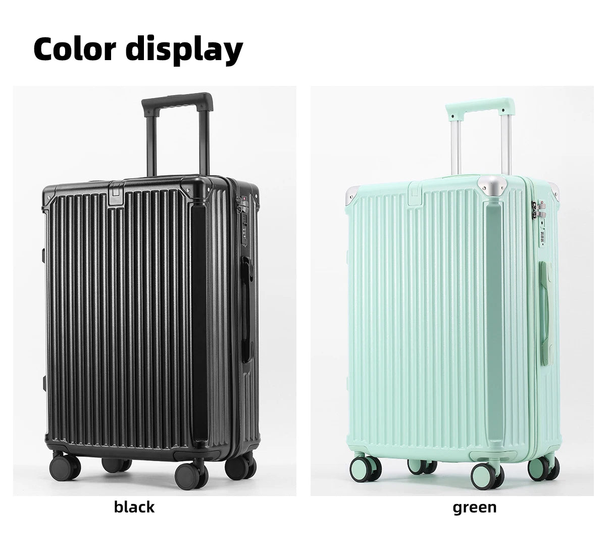 SUSHIMU™ AeroEdge Luggage Carry-On Travel Suitcase Men - 20", 24", 26"