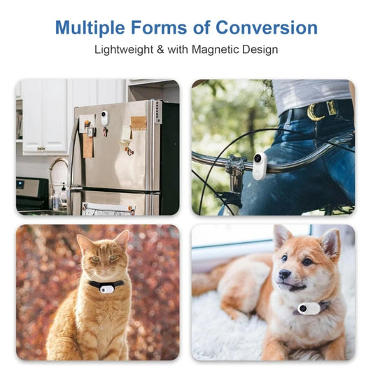 Pet Camera Collar - Outdoor Monitoring & Training Dog Camera with Wide Angle Lens