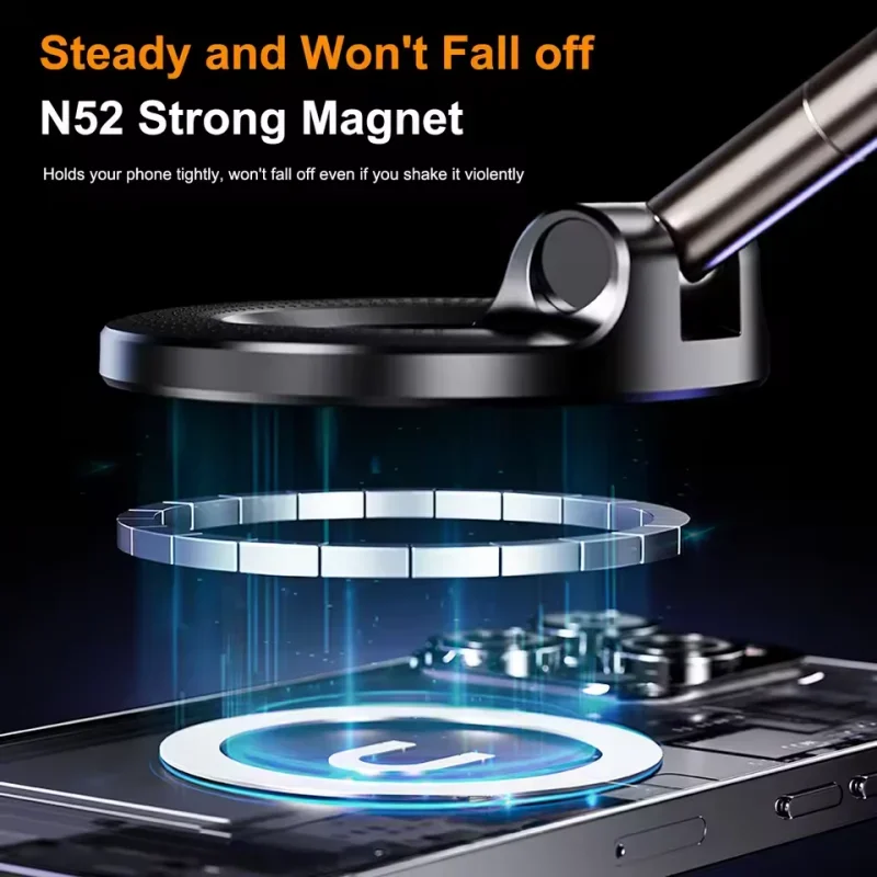 Smooth Surface Vacuum/Magnet 360º Phone Stand