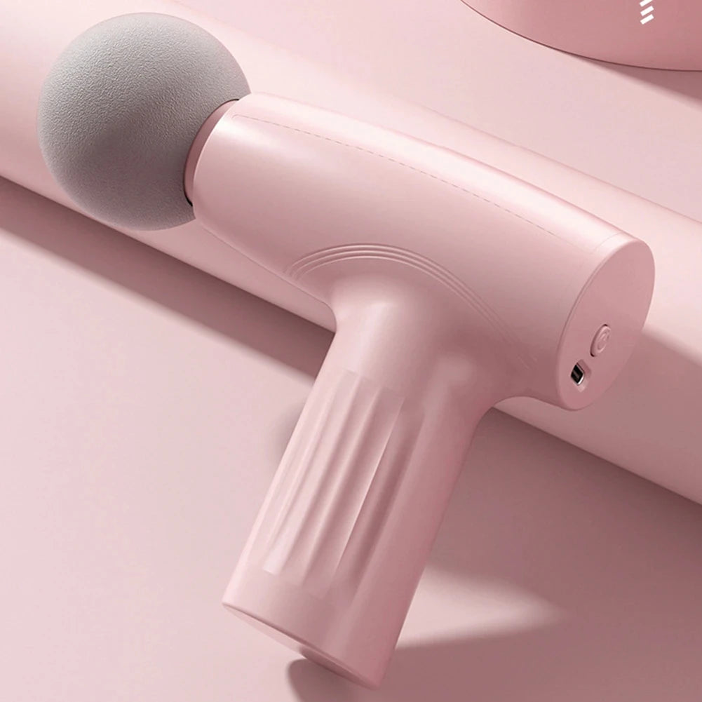 MiniPro Pink Massage Gun – Handheld Deep Tissue Therapy Gun for Muscle Relief & Fascia Massage