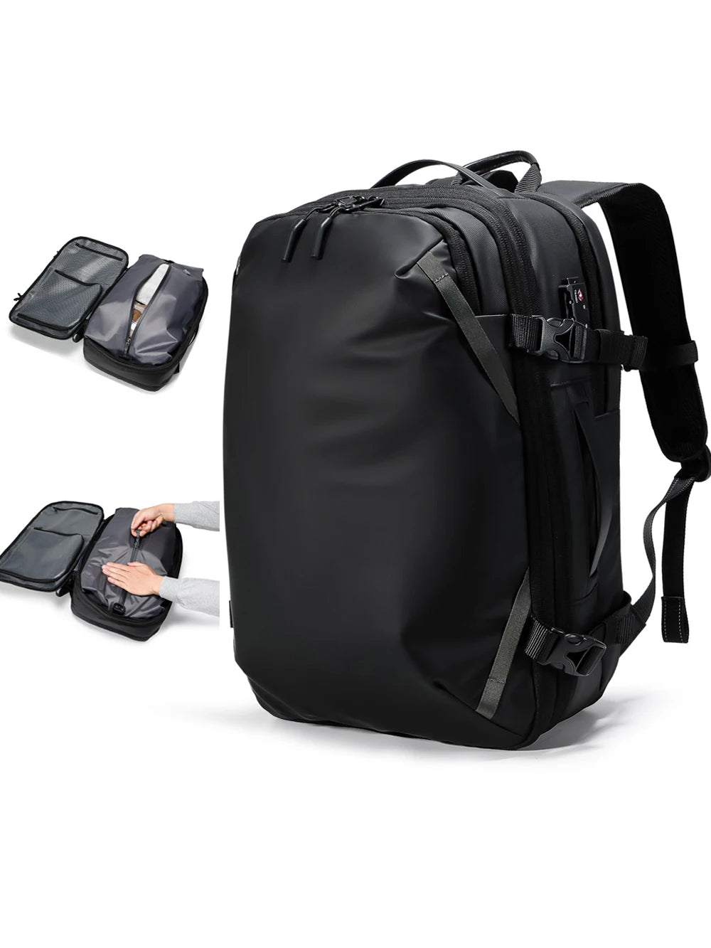 AirBack™ VacPack 40L – Expandable Travel Backpack with Built-In Vacuum Compression