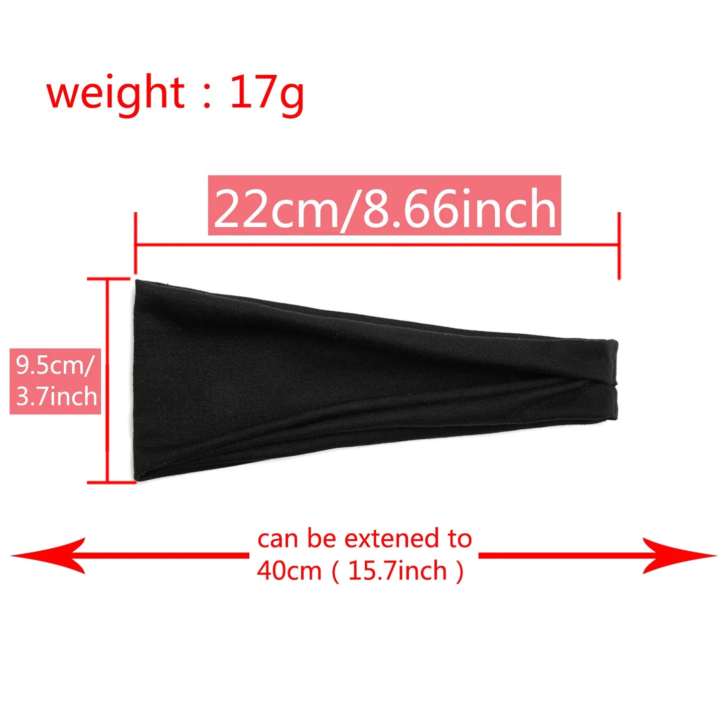 Adjustable Sports & Yoga Headbands – Sweat-Wicking Elastic Hair Bands for Men & Women