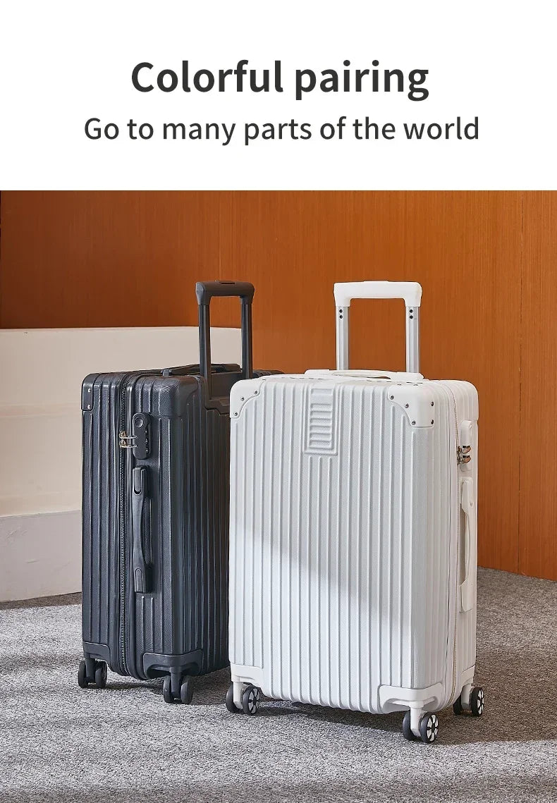 JetCrate™ Aluminum Travel Luggage - 20/22/24/26/28 Inch Trolley Luggage