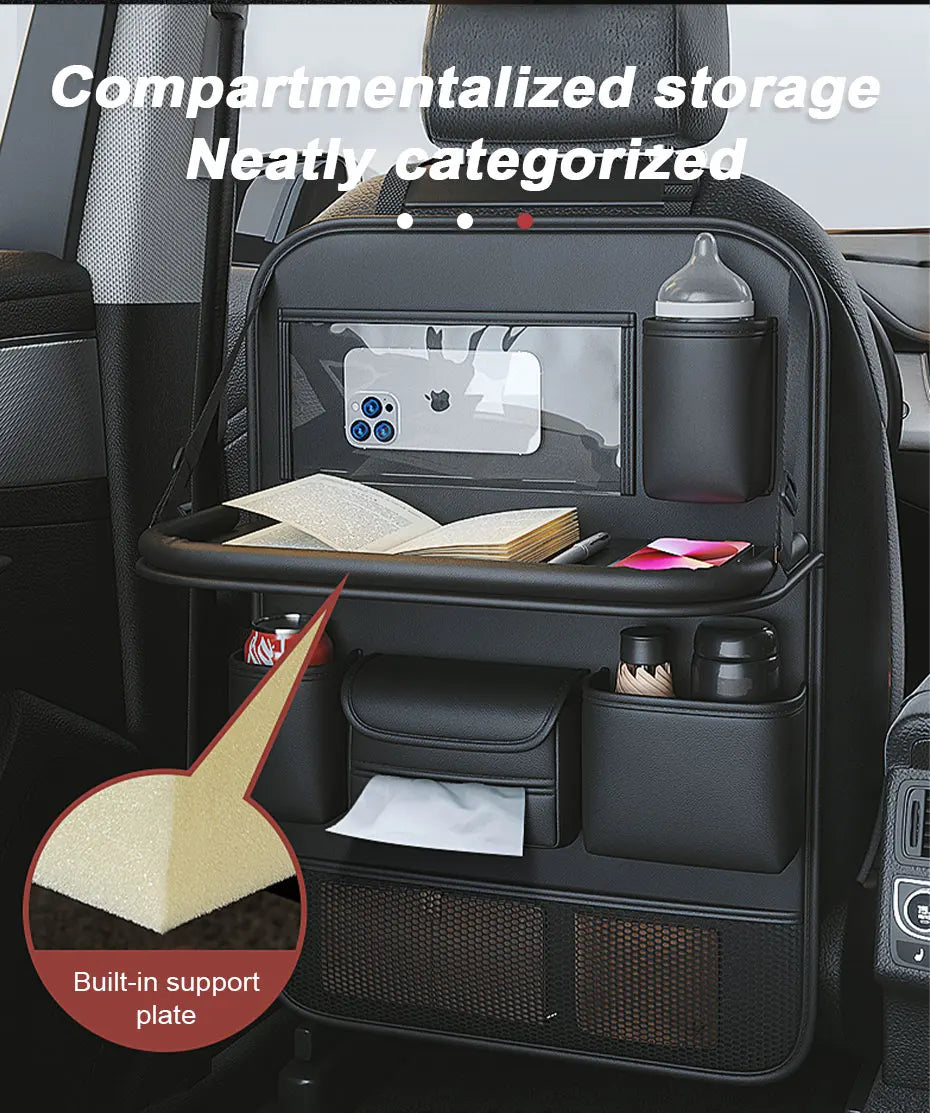 Deluxe Multi-Pocket Backseat Tray Organizer