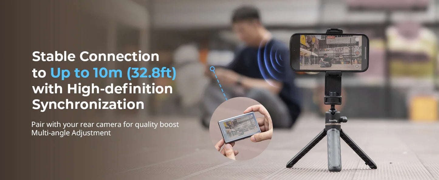 SmallRig Wireless Video Monitor for Phone Vlog Kit with Remote Control 1500mAh Battery