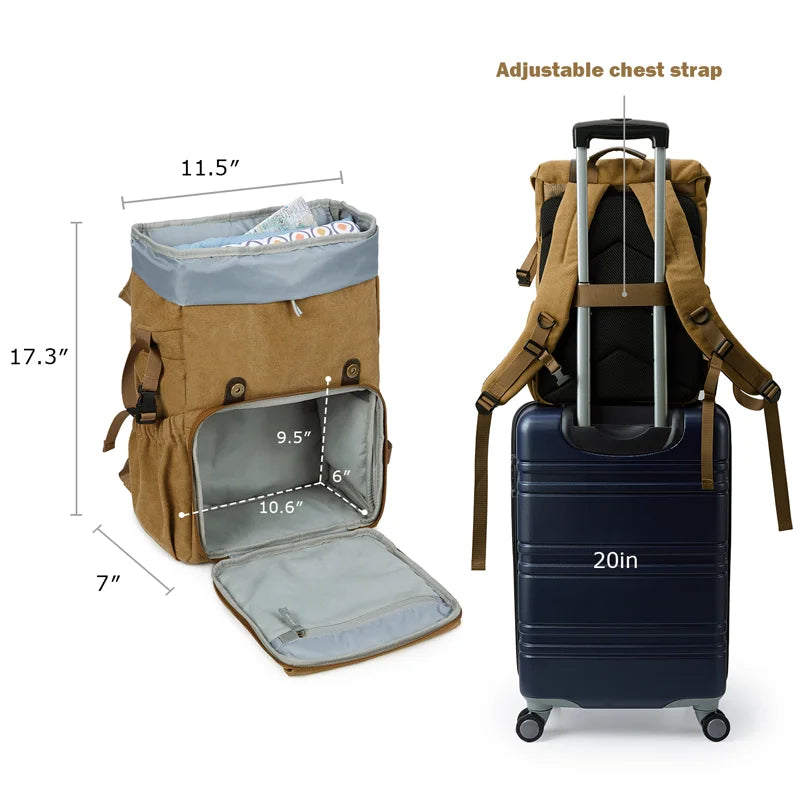 BAGSMART CreatorPro Camera Backpack – Stylish Waterproof DSLR Bag with Tripod Strap & 15” Laptop Sleeve