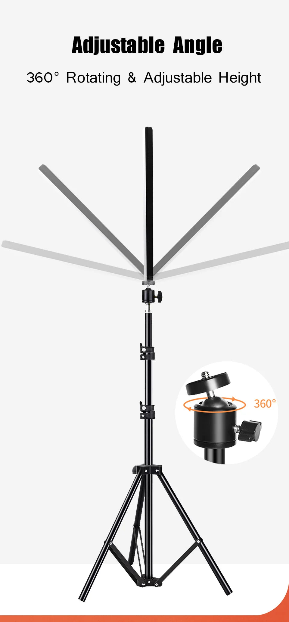 GlowStream™ LED Video Light – Adjustable Conference & Streaming Light with Tripod for TikTok, Zoom, & Photography