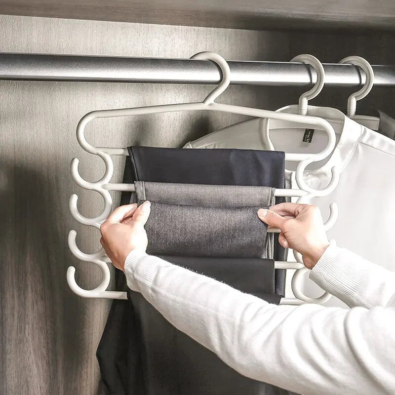 FoldLess™ Clothes Hanger Set - Multifunctional Household Space Saving - 5 Layers