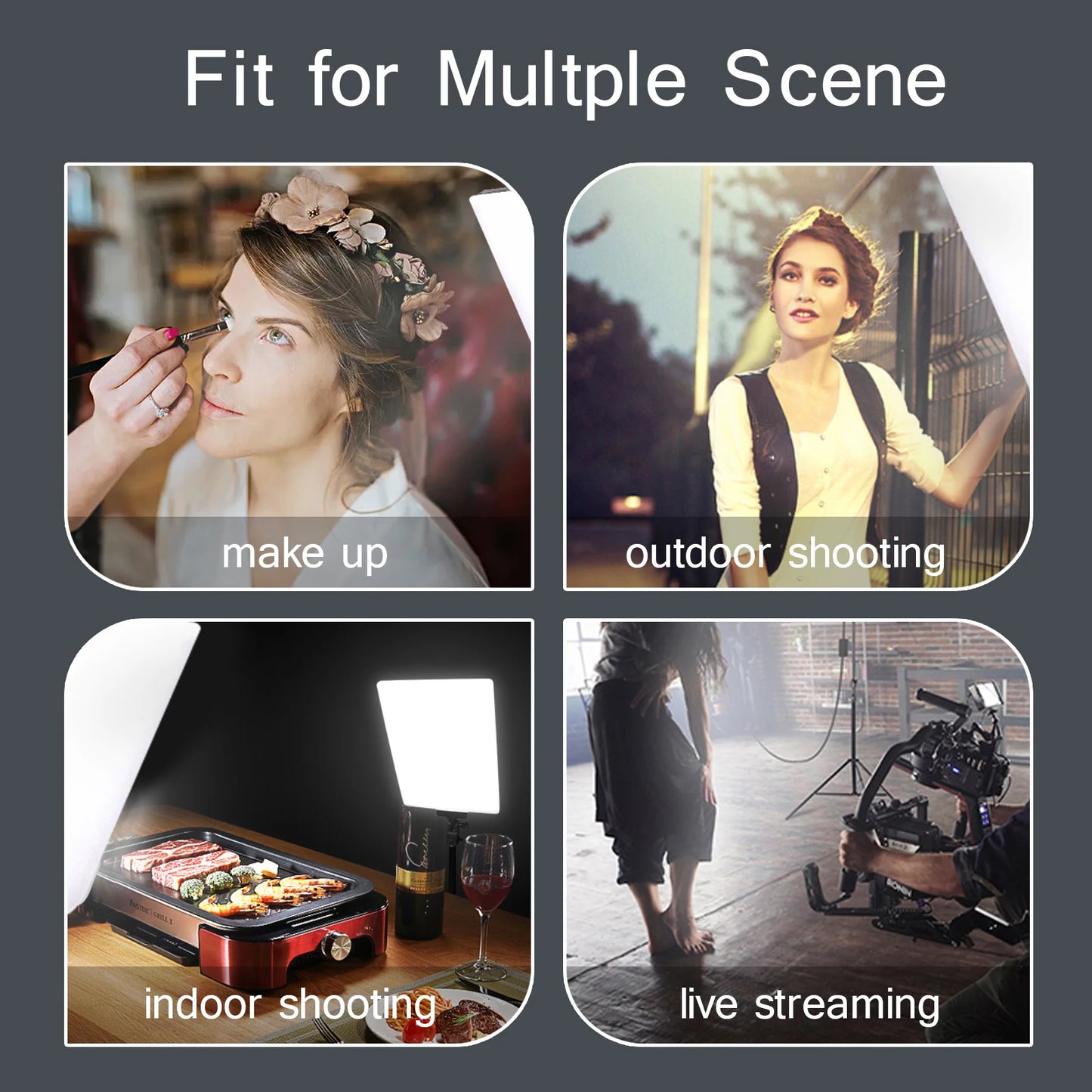 GlowStream™ LED Video Light – Adjustable Conference & Streaming Light with Tripod for TikTok, Zoom, & Photography