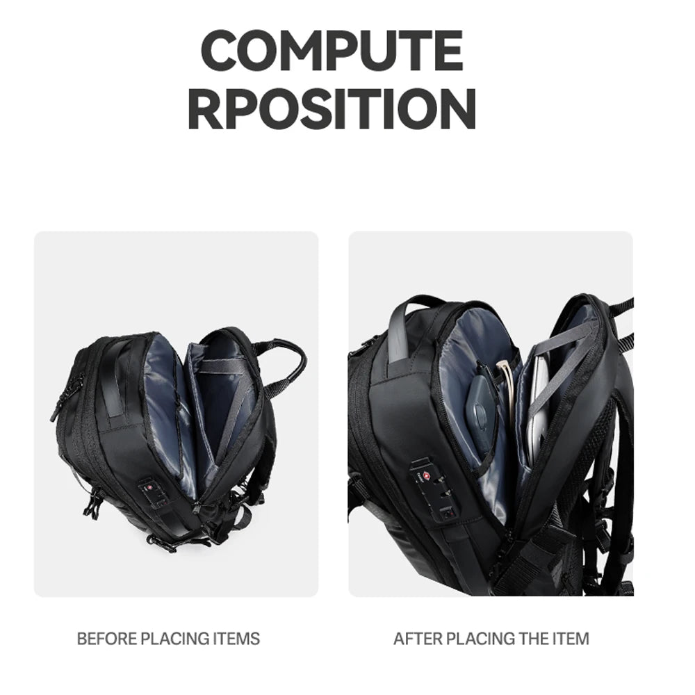 AirBack™ VacPack 40L – Expandable Travel Backpack with Built-In Vacuum Compression