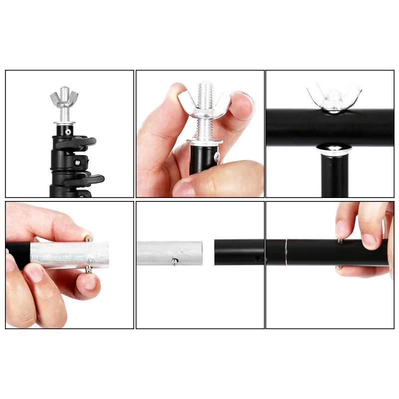 T-shaped Photography Background Stand - Adjustable Support System For Green Screen