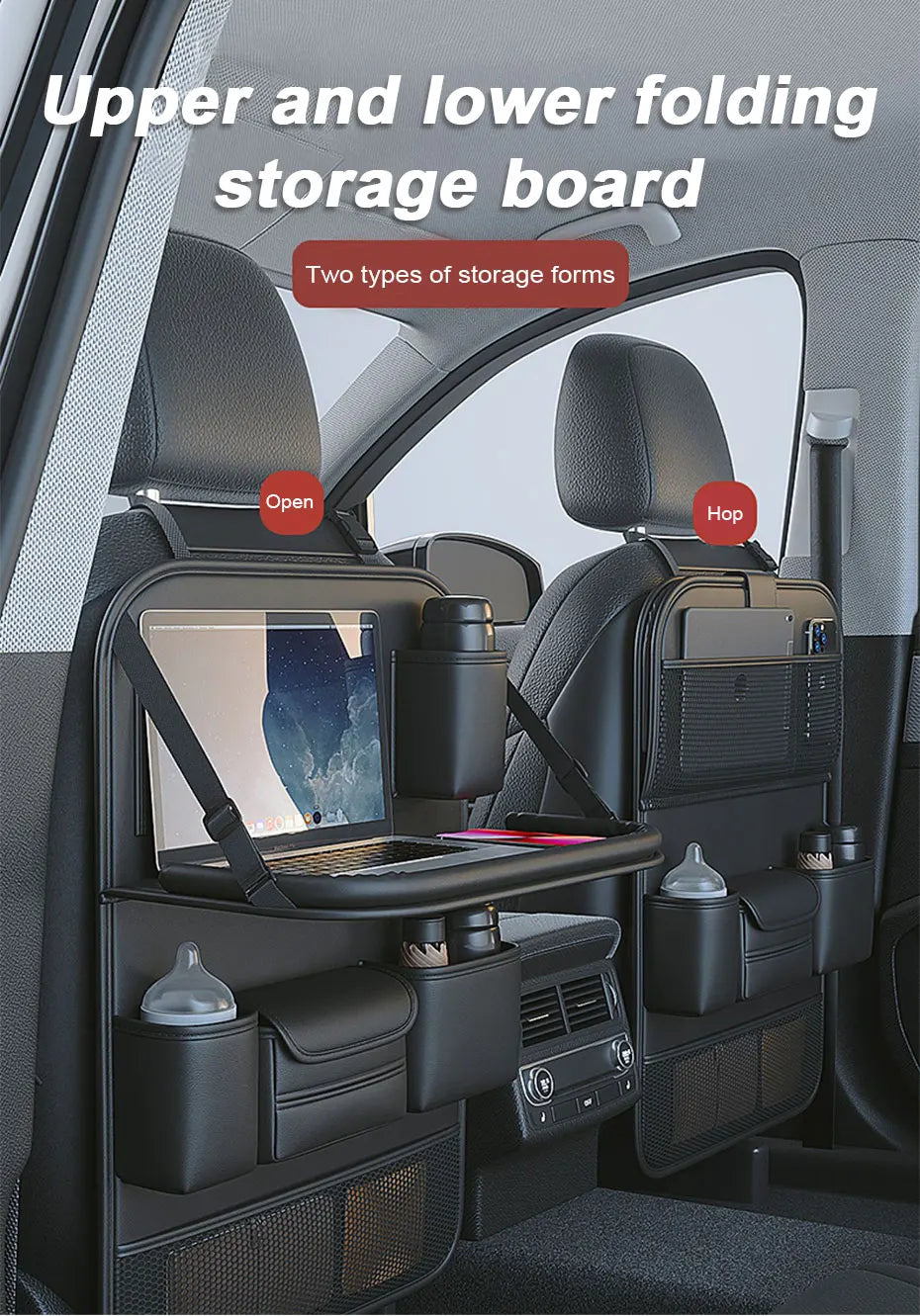 Deluxe Multi-Pocket Backseat Tray Organizer