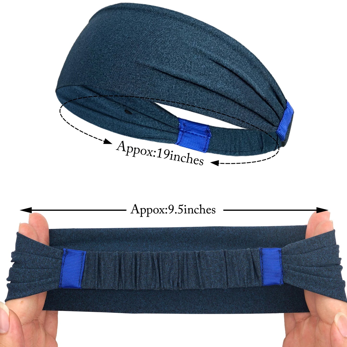 Unisex Sports Headbands – Soft Stretch Sweatbands for Gym, Running, Yoga & Outdoor Workouts
