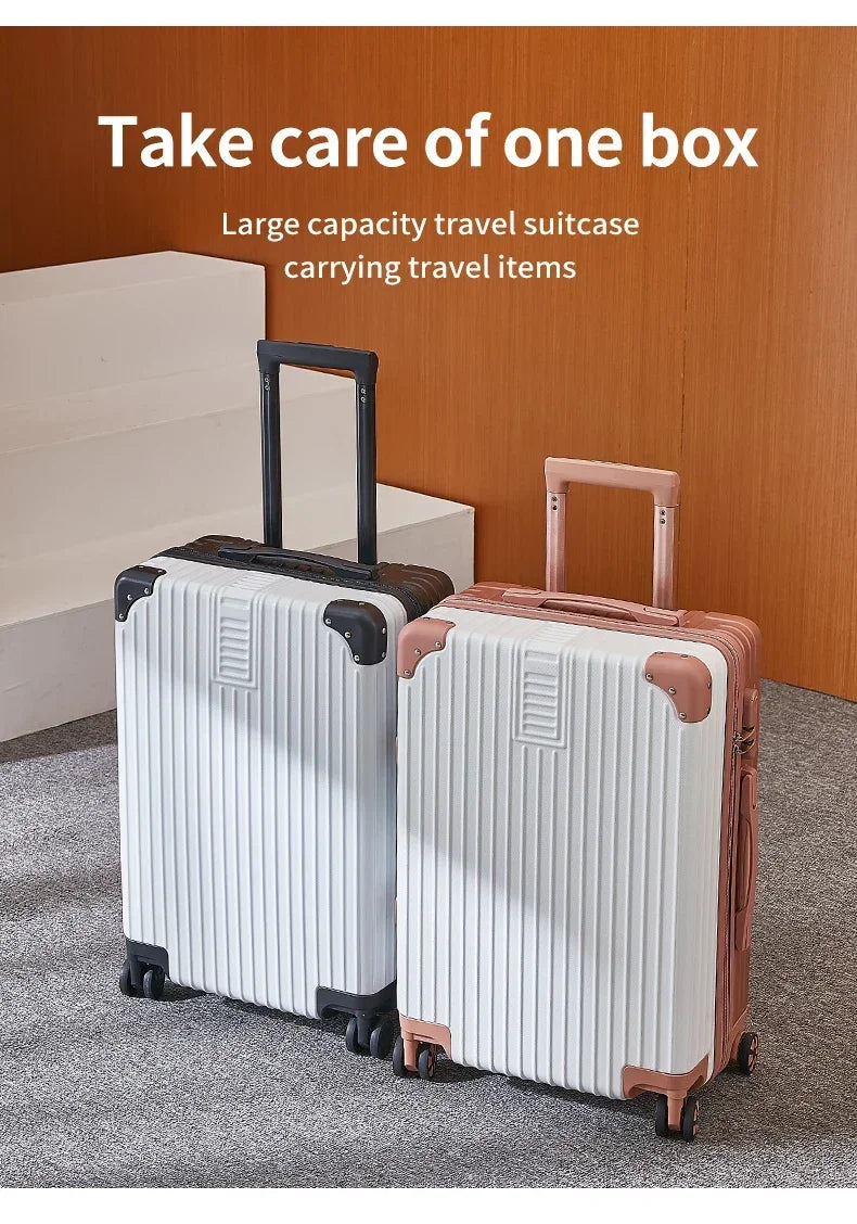 JetCrate™ Aluminum Travel Luggage - 20/22/24/26/28 Inch Trolley Luggage
