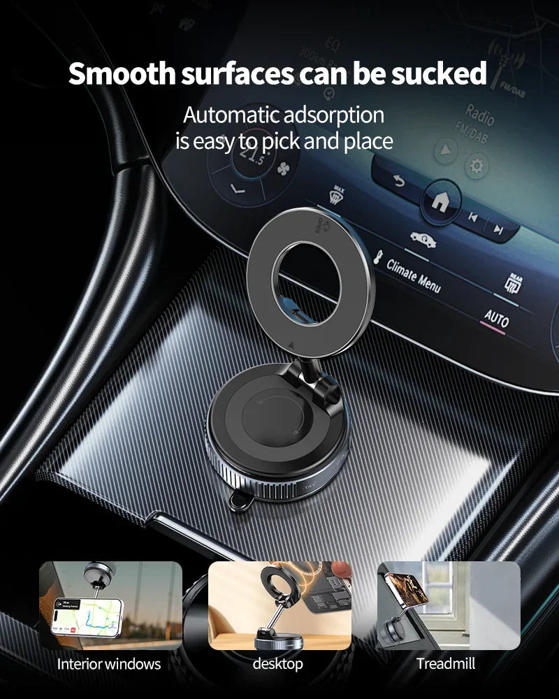 Smooth Surface Vacuum/Magnet 360º Phone Stand