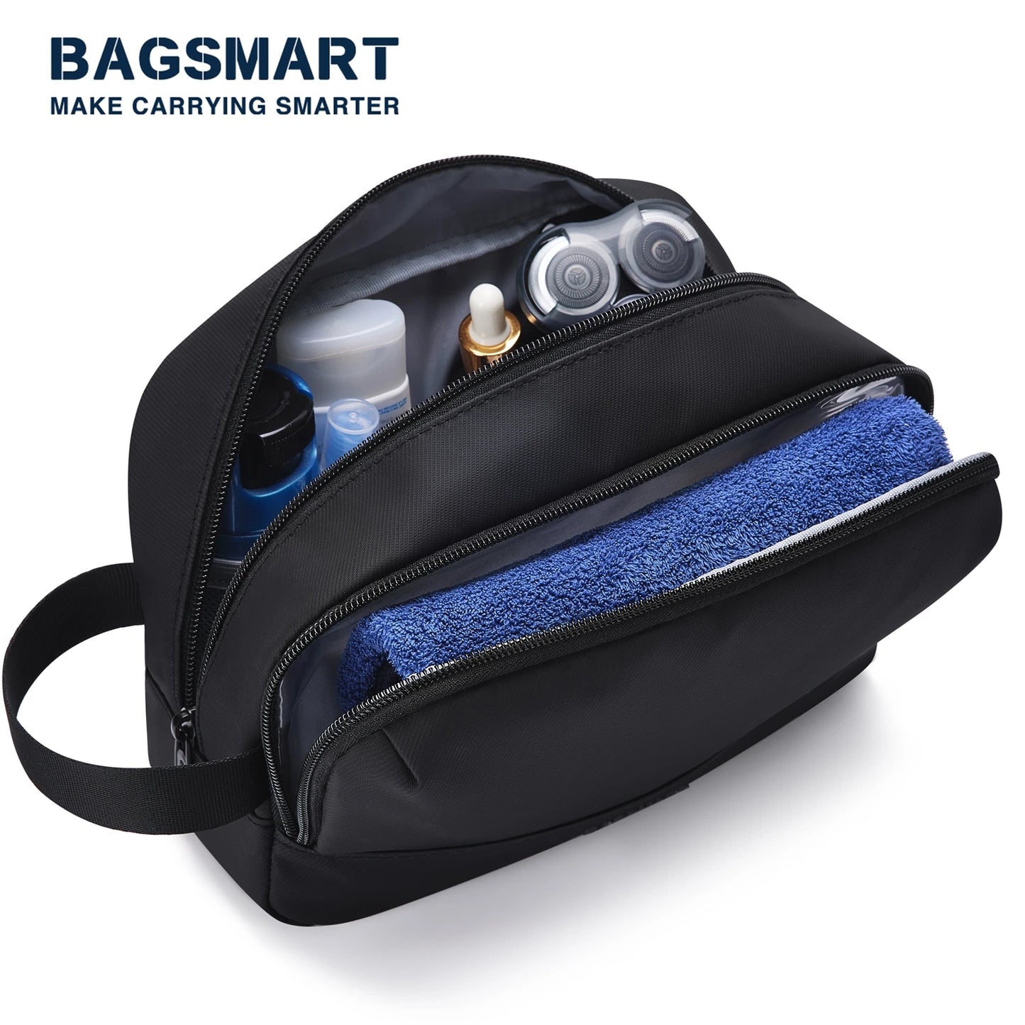 BAGSMART™ MetroDopp – Waterproof Travel Toiletry Organizer for Men