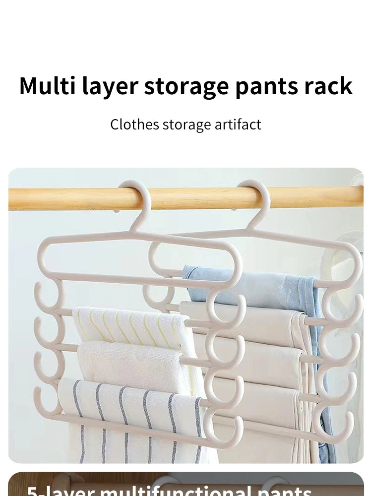 FoldLess™ Clothes Hanger Set - Multifunctional Household Space Saving - 5 Layers