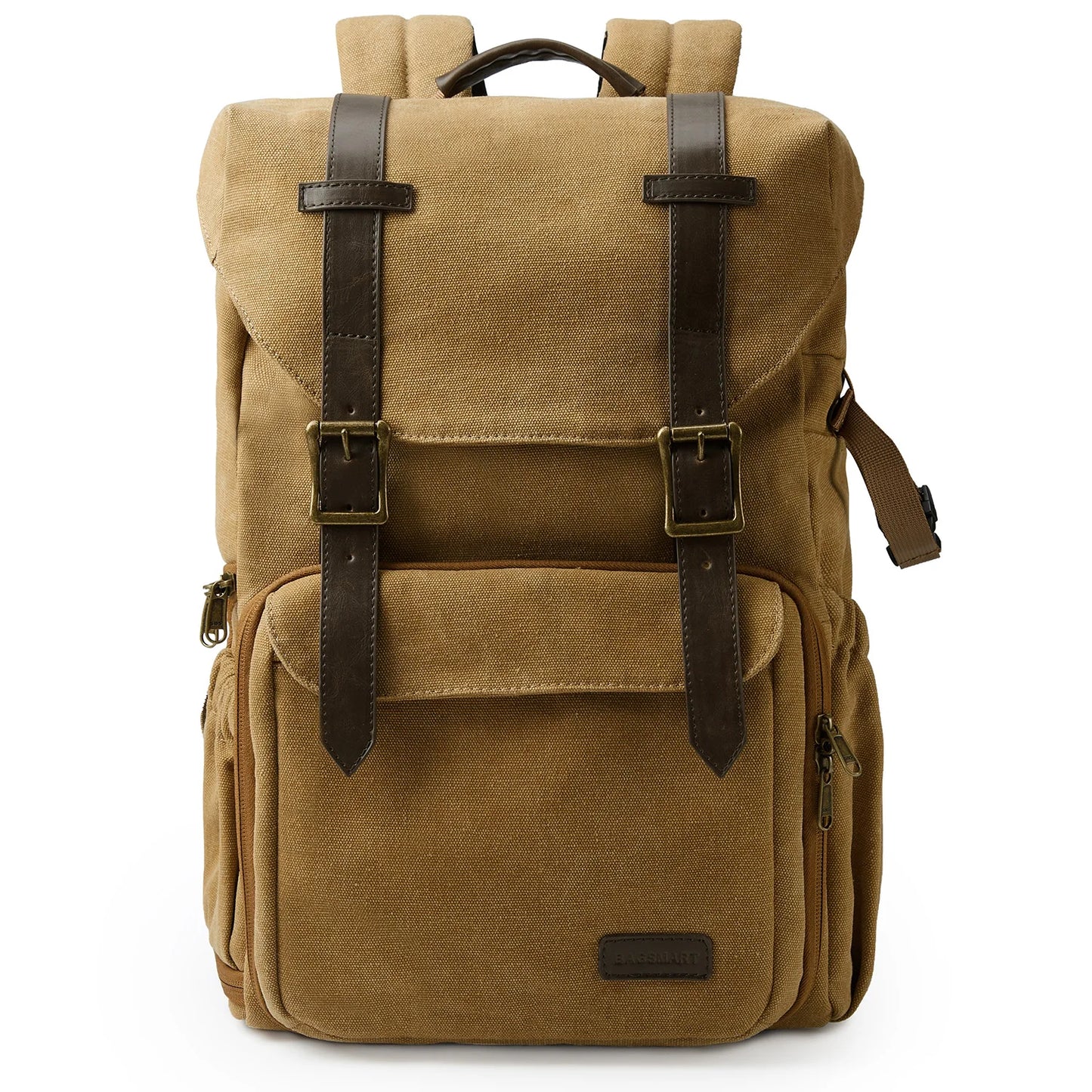 BAGSMART CreatorPro Camera Backpack – Stylish Waterproof DSLR Bag with Tripod Strap & 15” Laptop Sleeve