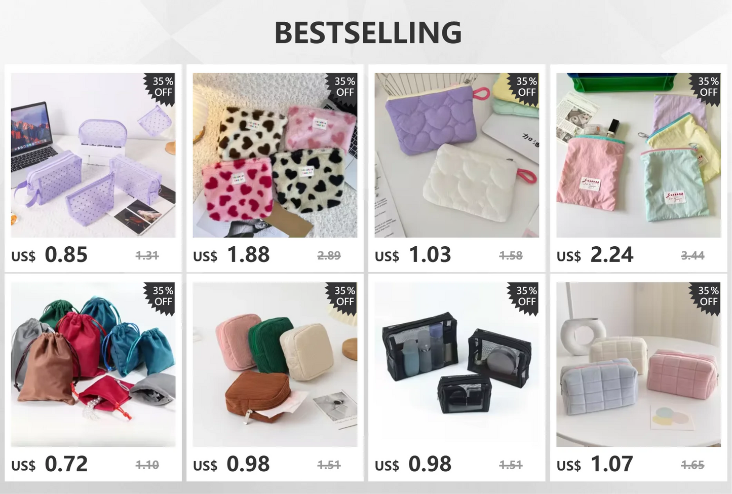 Aveline Waterproof Cosmetic & Toiletry Pouch