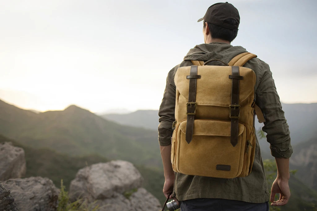 BAGSMART CreatorPro Camera Backpack – Stylish Waterproof DSLR Bag with Tripod Strap & 15” Laptop Sleeve