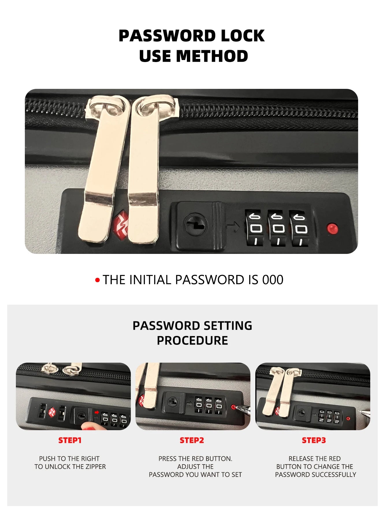 VintageVoyage™ Roller Suitcase 4 Piece Set - 14", 20", 24", and 28" sizes