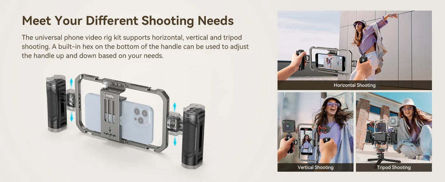 SmallRig Pro 2791B – Universal Smartphone Video Cage for iPhone 16 Pro Max & Mobile Filmmaking