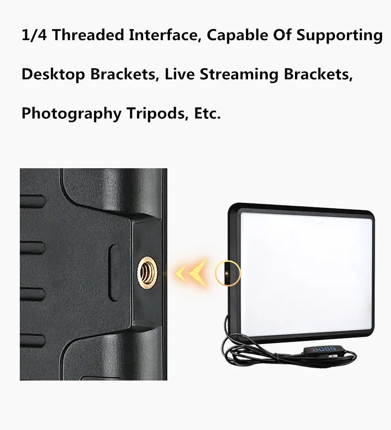 GlowFrame LED Light Panel Kit – 8"/12" Dimmable Video Light with Tripod for YouTube, Live Streaming & Studio Shoots