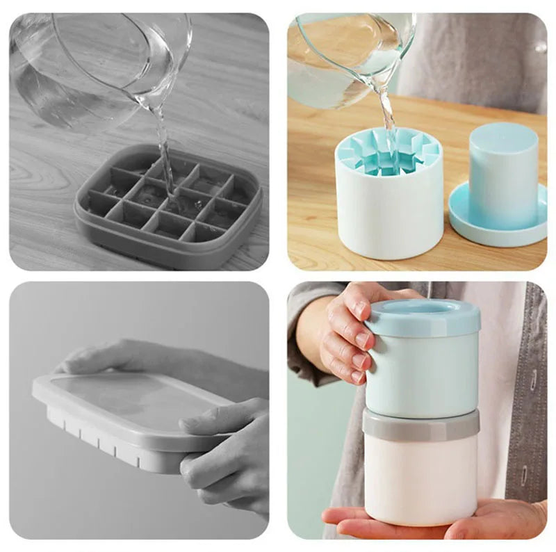SipSphere™ Silicone Ice Cube Mold Round Ice Bucket