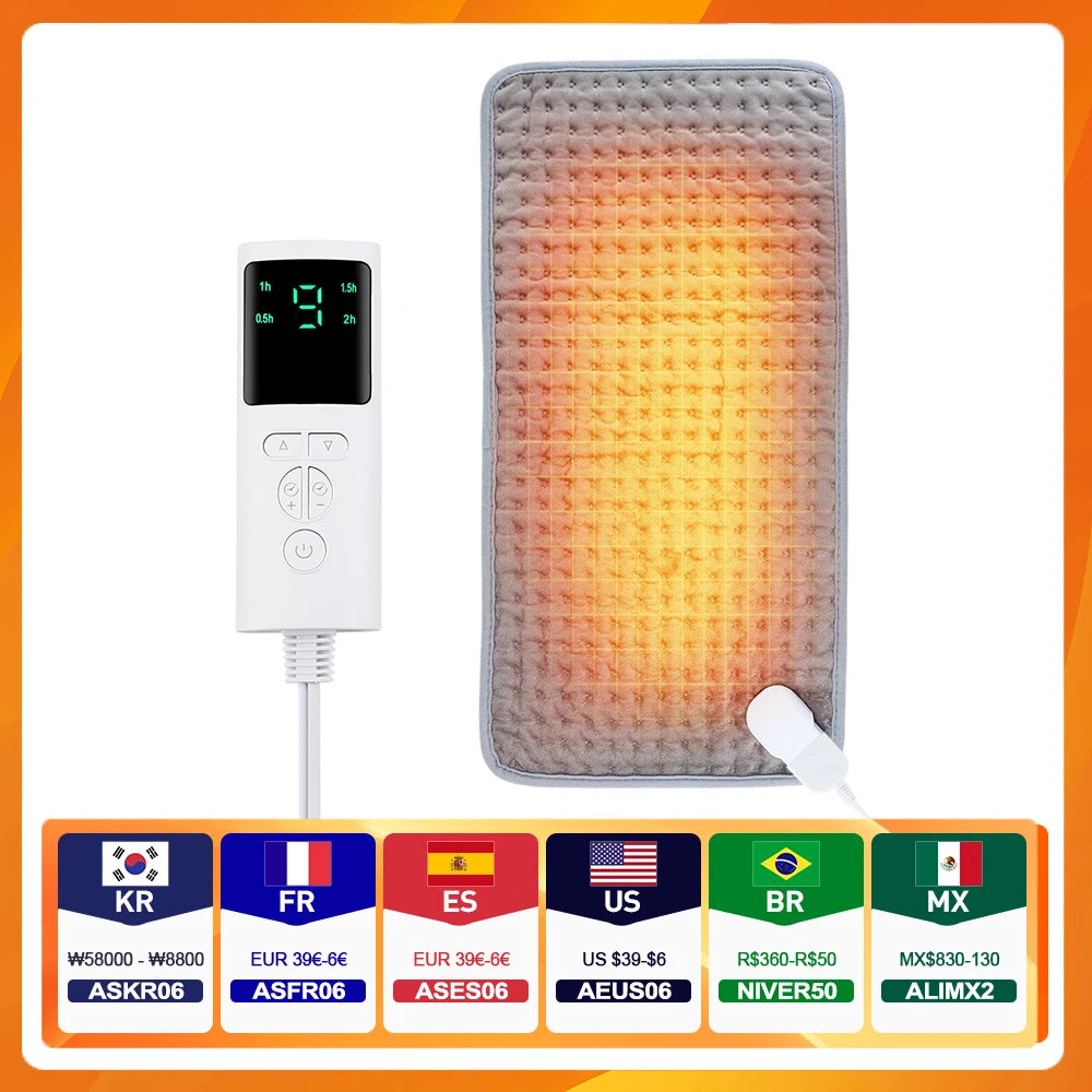 Therma-Soft Heated Pad – Compact Electric Blanket for Bed & Sofa (58×29CM)