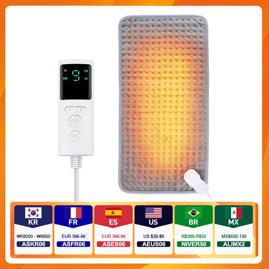 Therma-Soft Heated Pad – Compact Electric Blanket for Bed & Sofa (58×29CM)