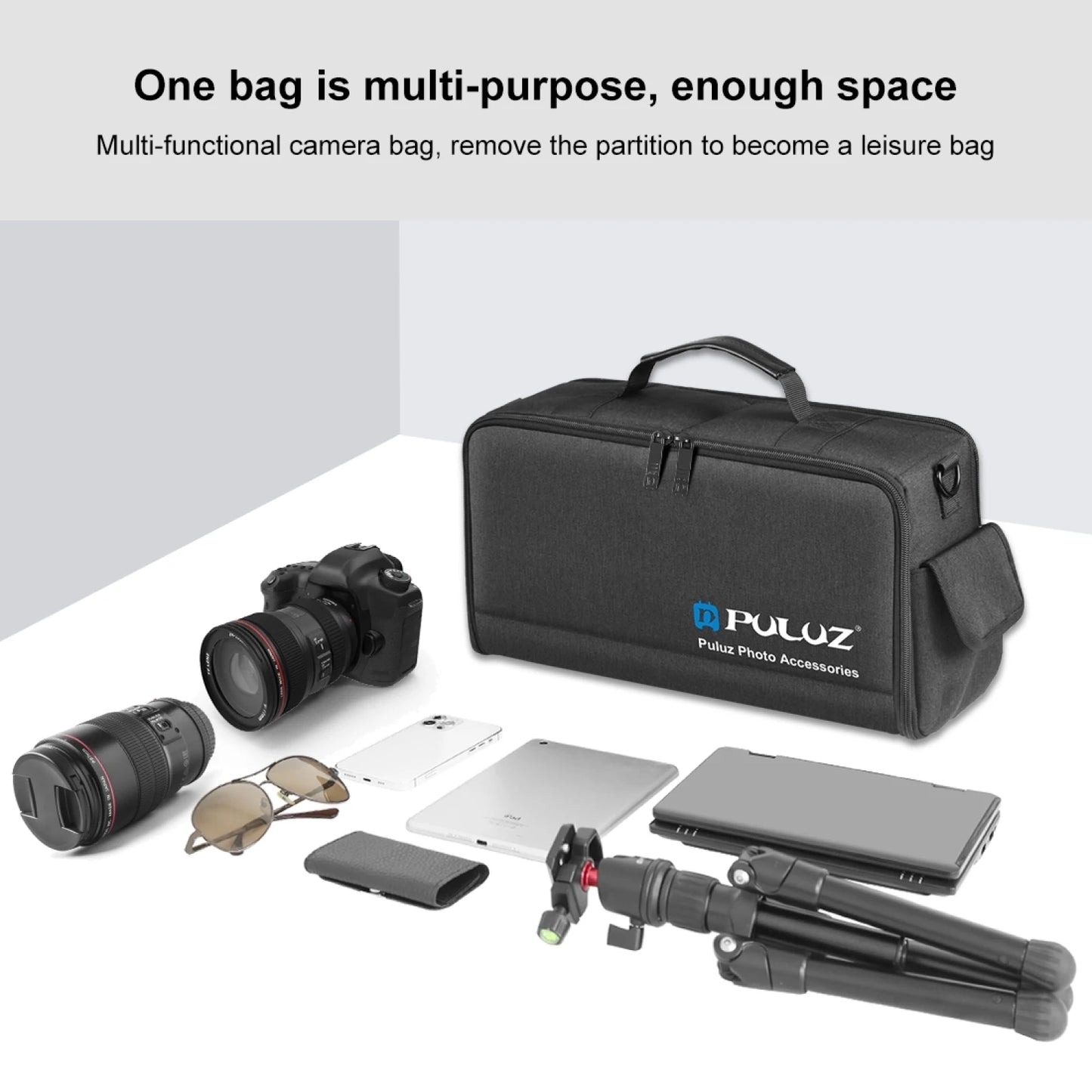 PULUZ™ SnapSling Portable Camera Bag - Crossbody Shoulder Digital Storage Lens Bag