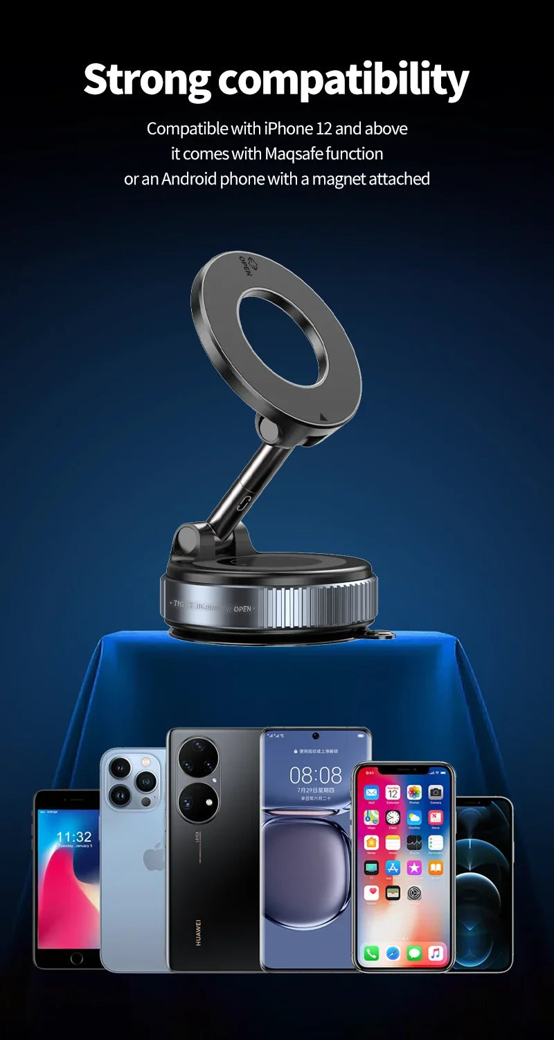 Smooth Surface Vacuum/Magnet 360º Phone Stand