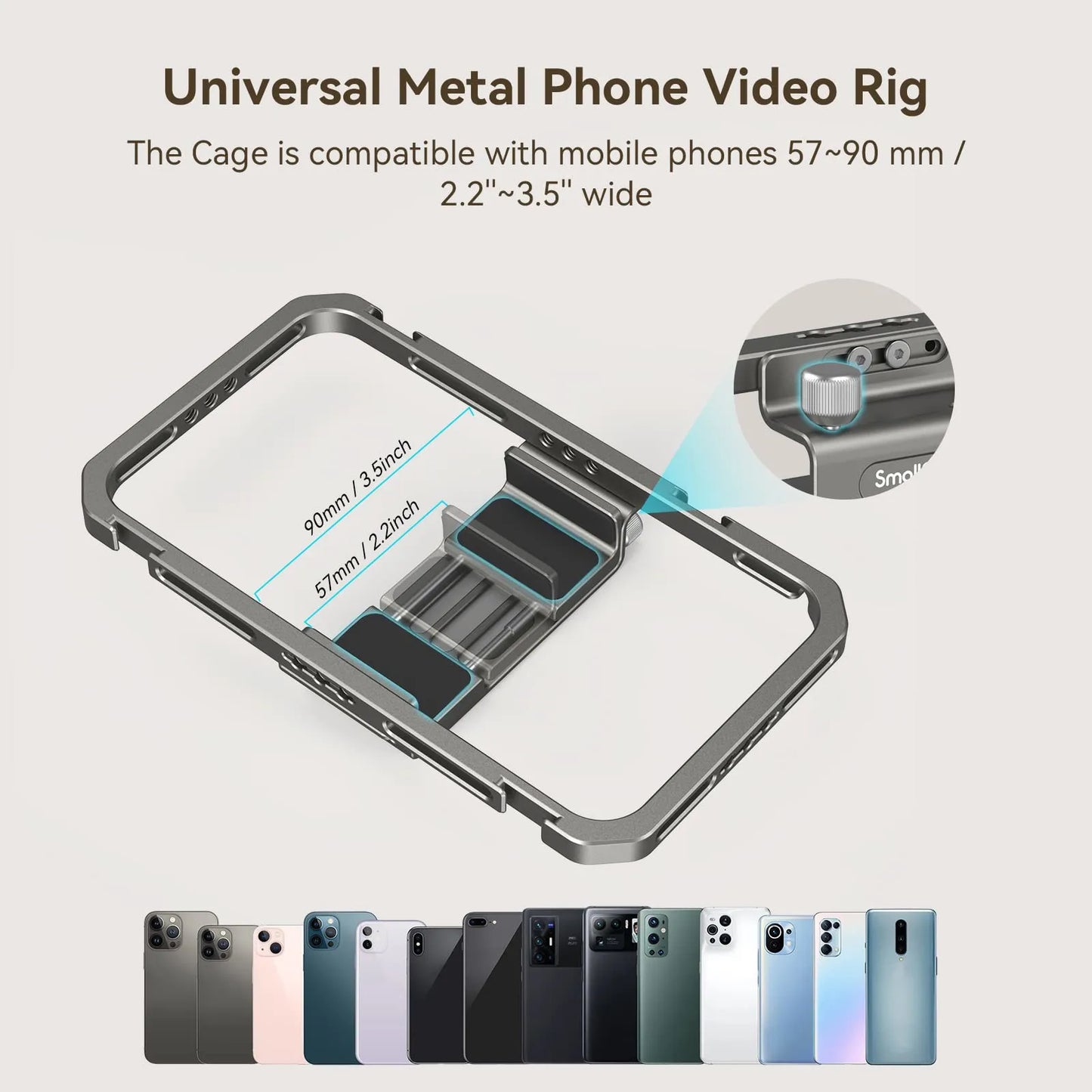 SmallRig Pro 2791B – Universal Smartphone Video Cage for iPhone 16 Pro Max & Mobile Filmmaking