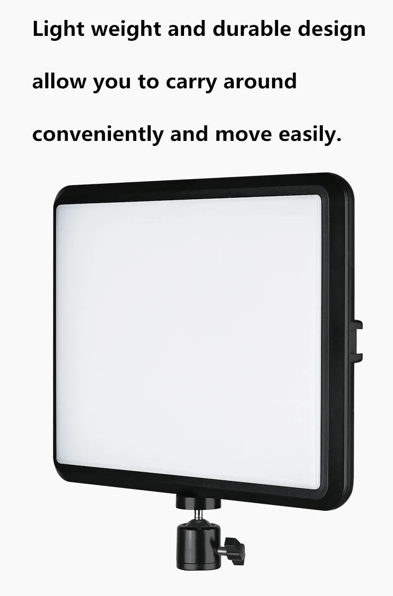 GlowFrame LED Light Panel Kit – 8"/12" Dimmable Video Light with Tripod for YouTube, Live Streaming & Studio Shoots
