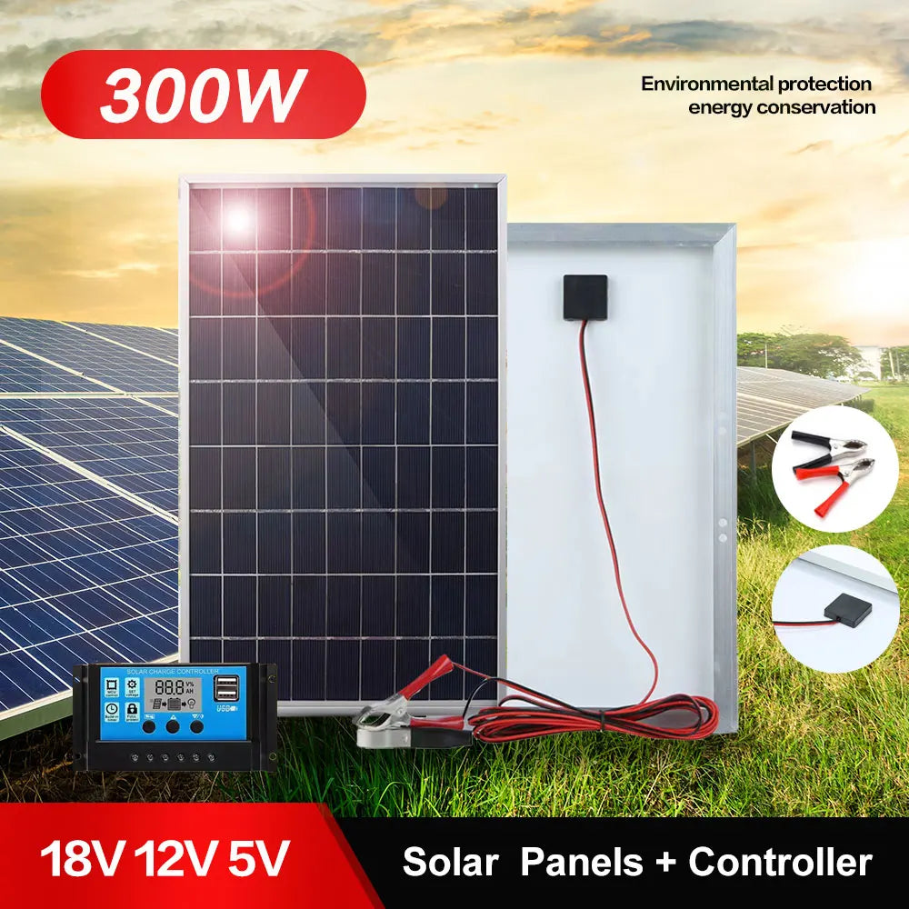 SunVault™ 300W Solar Kit - Solar Panel With Inverter