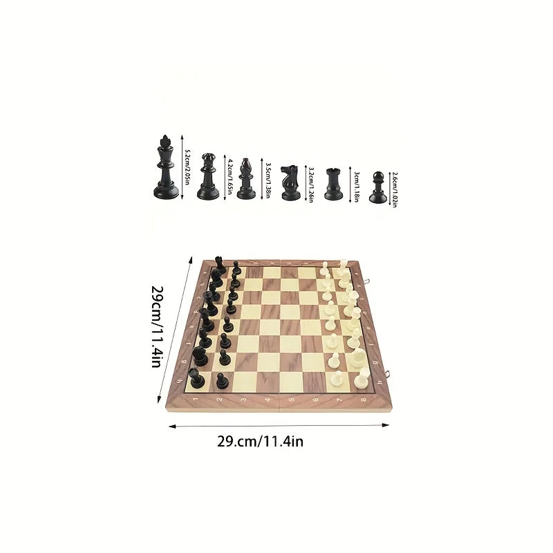 GrandFold™ Magnetic Wooden Chess Set
