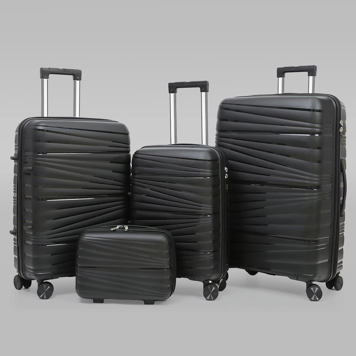 VintageVoyage™ Roller Suitcase 4 Piece Set - 14", 20", 24", and 28" sizes