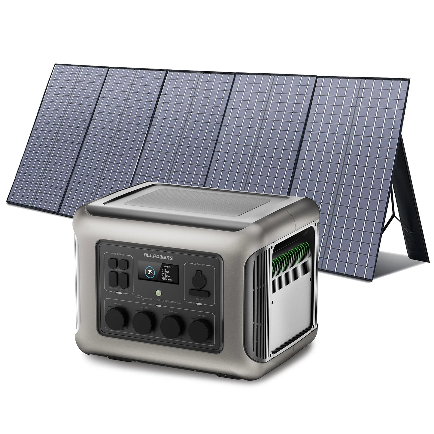 ALLPOWERS Foldable Solar Panel 400W / 2X400W Solar Charger with Solar Output Power Station