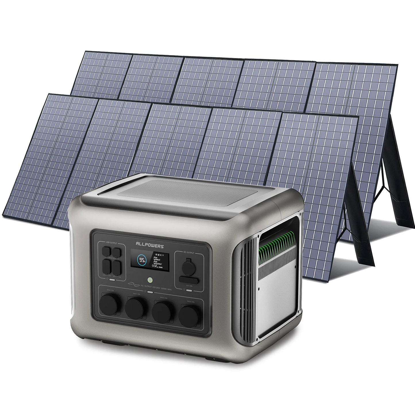 ALLPOWERS Foldable Solar Panel 400W / 2X400W Solar Charger with Solar Output Power Station