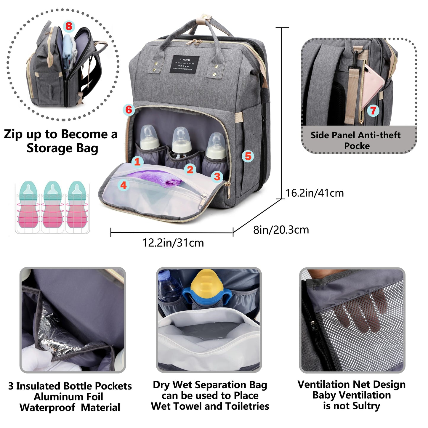 MommyBag™ - Lightweight Portable Folding Crib