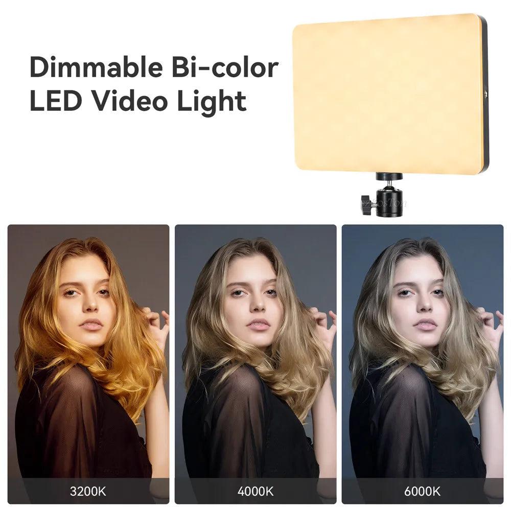 GlowFrame LED Light Panel Kit – 8"/12" Dimmable Video Light with Tripod for YouTube, Live Streaming & Studio Shoots