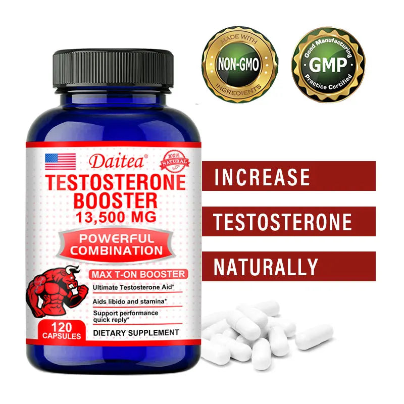 Daitea Testosterone Booster  - Helps Adult Men Improve Vitality, Energy Levels and Athletic Endurance