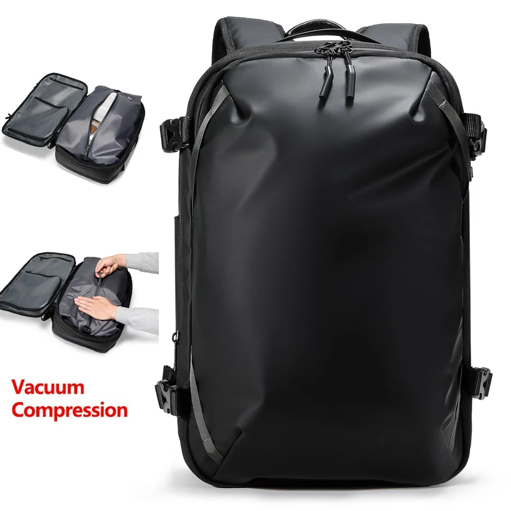 AirBack™ VacPack 40L – Expandable Travel Backpack with Built-In Vacuum Compression