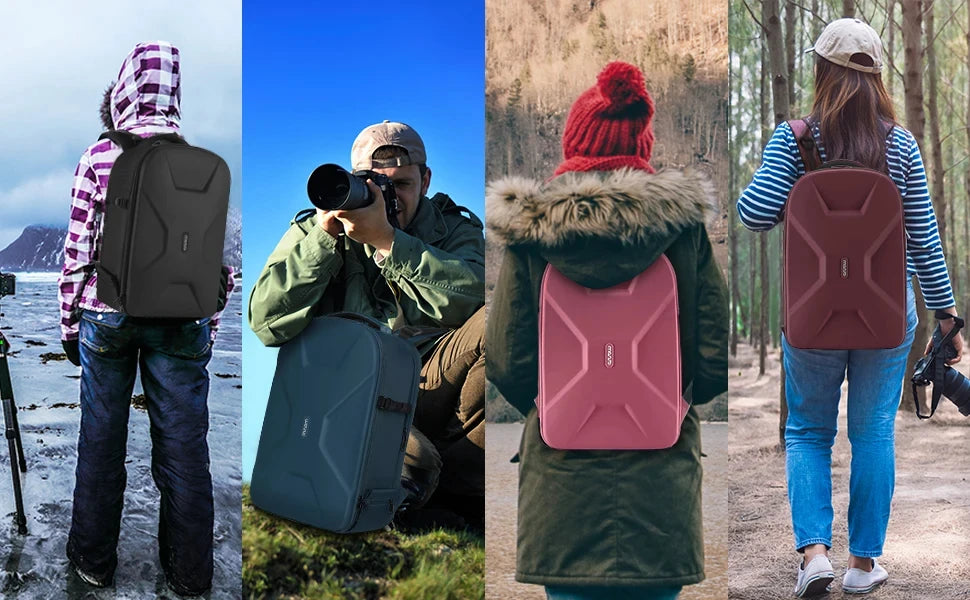 ProShell™  DLSR Creator Camera Backpack – Waterproof Hardshell Gear Bag with Laptop & Tripod Compartment (20+ Colours)