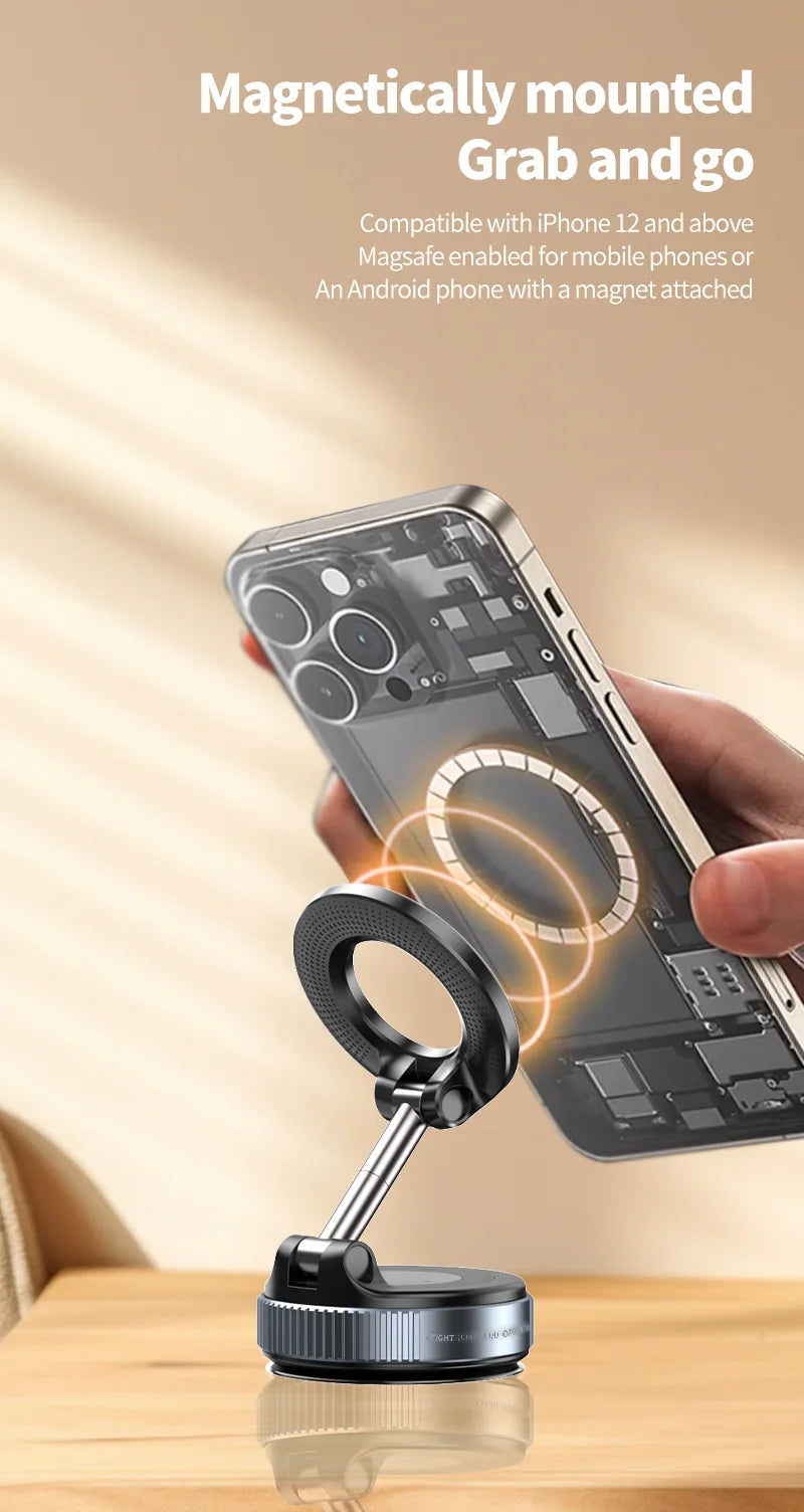 Smooth Surface Vacuum/Magnet 360º Phone Stand