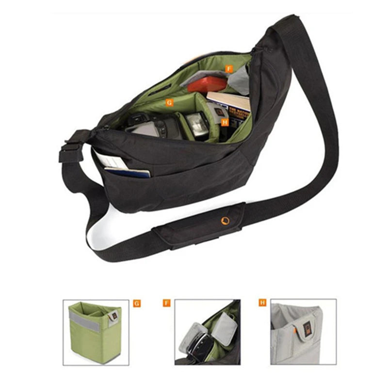 Lowepro Passport Sling III – Compact DSLR Camera Sling Bag for On-the-Go Creators