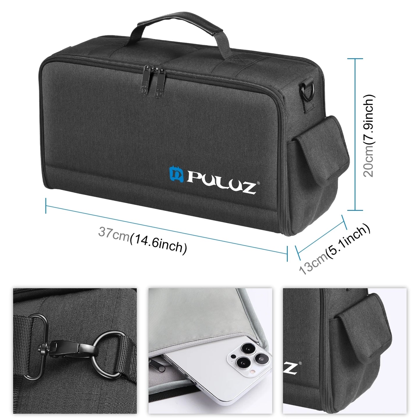PULUZ™ SnapSling Portable Camera Bag - Crossbody Shoulder Digital Storage Lens Bag