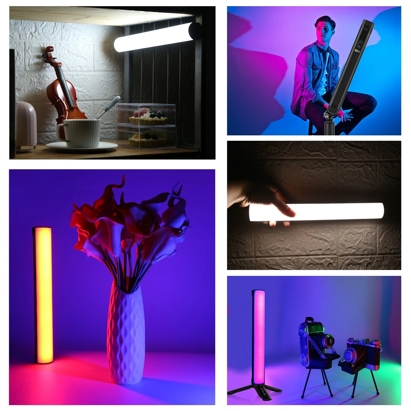 PULUZ RGB Light Wand – 30cm Magnetic LED Handheld Fill Light for Photo, Video & Content Creation