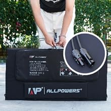 ALLPOWERS Foldable Solar Panel 400W / 2X400W Solar Charger with Solar Output Power Station