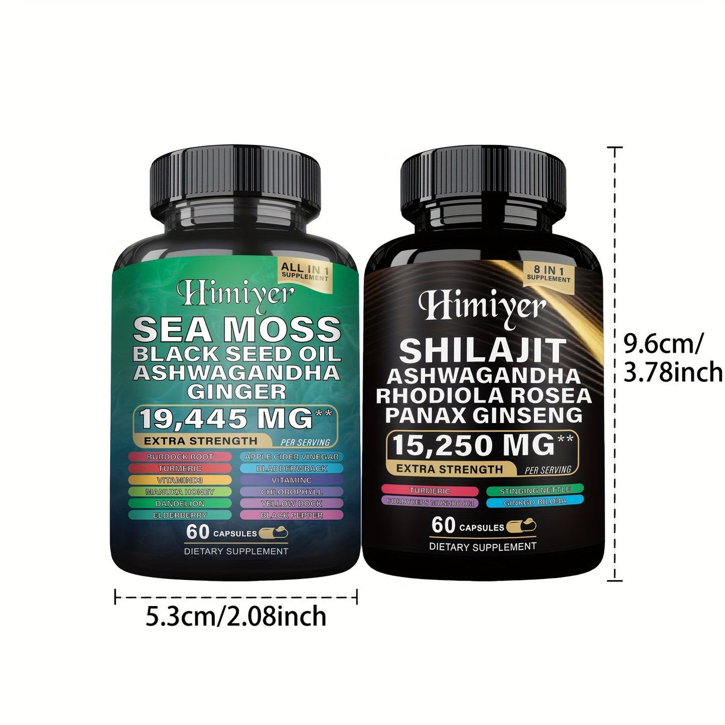 Sea Moss & Shilajit Supplement Bundle - boost your energy, enhance mental clarity, and promote overall well-being